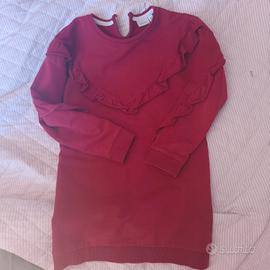 vestito felpa bimba 7-8 anni