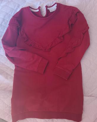 vestito felpa bimba 7-8 anni