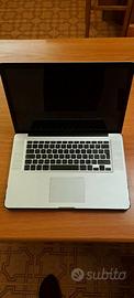MacBook Pro 15 pollici con ssd
