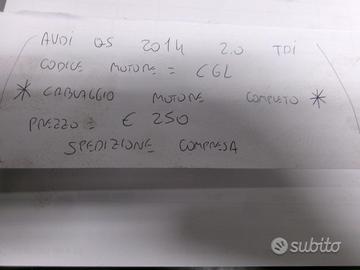 Cablaggio motore completo audi q5 2014 2.0 tdi cgl