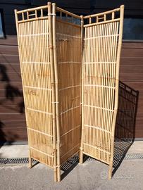 Paravento in bambù, separé Ethnìc Chìc