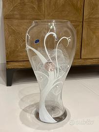 Vaso con decirazioni vetro
