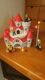 Super Mario Castello Regno Funghi con personaggi