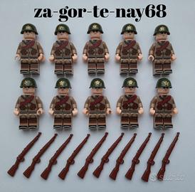Soldati russi ww2 con fucile compatibili Lego 