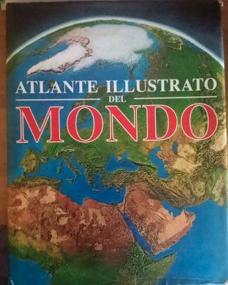 Atlante illustrato del mondo vintage anni 80