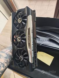 RTX 3090 EVGA FTW3 Ultra 24GB + CableMod+Supporto