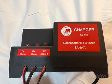 Caricabatterie a 3 uscite Mantua Model by Sanwa