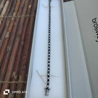 Bracciale tennis in argento 925 zaffiri