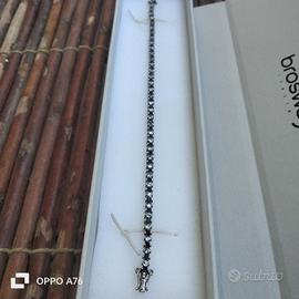 Bracciale tennis in argento 925 zaffiri