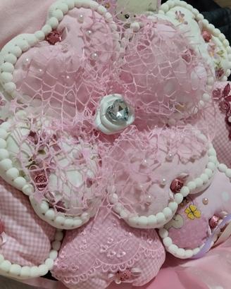 Fiocco rosa nuovo nascita bimba
