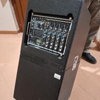 Coppia Casse trolley con mixer integrato 3in1