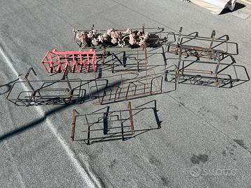 Porta vasi in ferro di varie misure