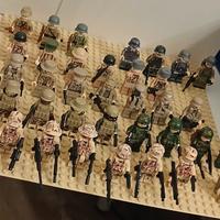 34 Minifigure militari compatibili Lego