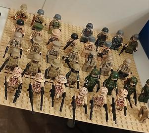 34 Minifigure militari compatibili Lego