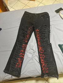 jeans denim strappato