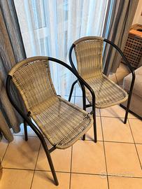 Set sedie da giardino