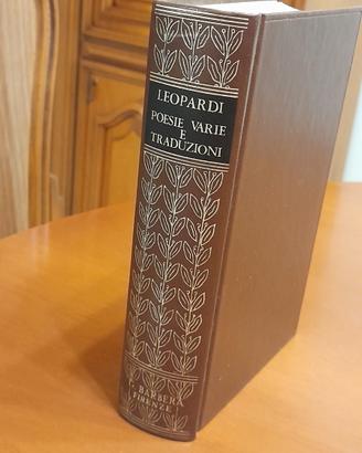 "Poesie varie e traduzioni" di Giacomo Leopardi