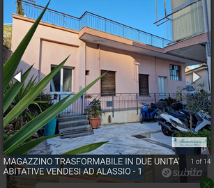 Magazzino trasformabile in due unita' abitative