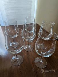 Calici da vino in vetro 
