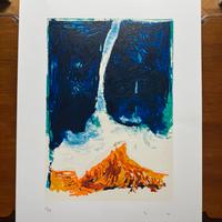 MARIO SCHIFANO LITOGRAFIA ORIGINALE FIRMATA