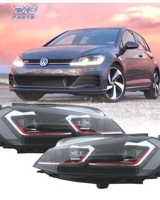 FARI VOLKSWAGEN VW GOLF 7.5 17-19 LED DINAMICI LOO