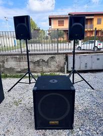 Impianto audio dj / karaoke