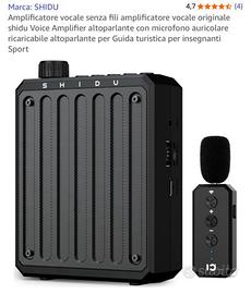 Amplificatore Vocale SHIDU Senza Fili