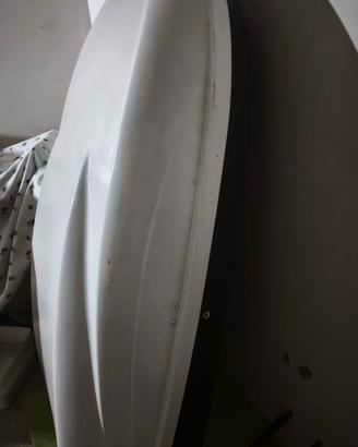 baule da tetto con porta pacchi 