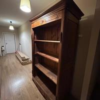 Armadio/libreria in legno massello stile rustico