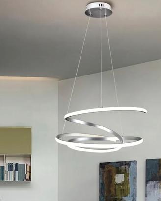 Lampadario a tre cerchi a LED