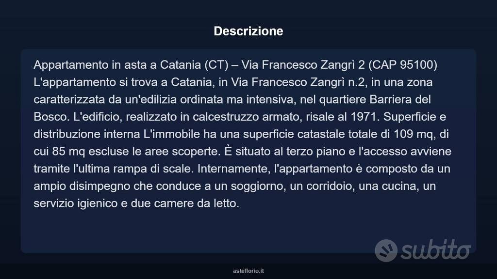 Appartamento – Catania, Barriera, Picanello-Ognina-Barriera-Canalicchio - Vista 4