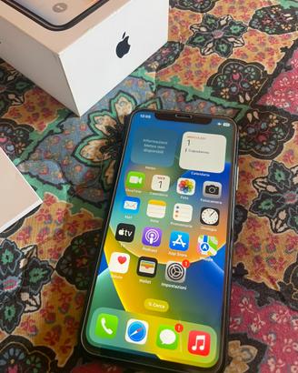 Apple Iphone X  256 GB completo di vetro temperato