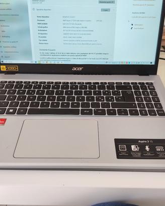 notebook Acer aspire 3 15 ryzen 5 