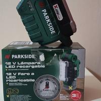 lampada led ricaricabile parkside 12v 