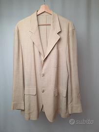 Giacca vintage sfoderata Burberry London lino lana