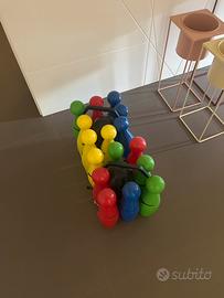 Set birilli da bowling di plastica e 4 bocce