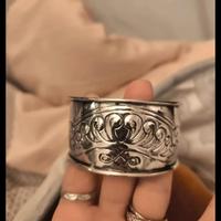 bracciale argento 925 cesellato a mano 