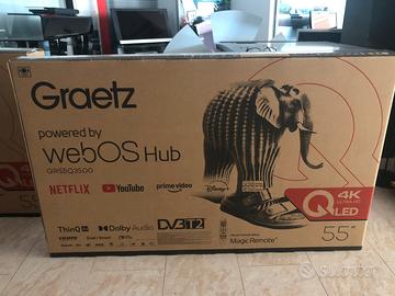 Tv 55” GRAETZ QLED GR55Q3500 Smart IHD 4K