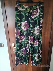 pantalone palazzo in raso