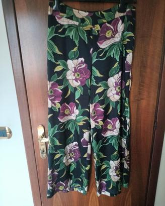 pantalone palazzo in raso