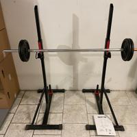 Rack Bodybuilding + Bilanciere + 4 Dischi da 5Kg