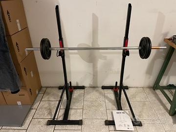 Rack Bodybuilding + Bilanciere + 4 Dischi da 5Kg