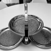 Alzatina tre piatti richiudibile Alessi Mercurio