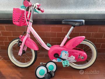 Bicicletta bambina BTwin Unicorn da 14 pollici