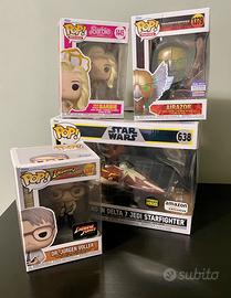 Lotto Funko Pop! Barbie, Airazor, Star Wars, India