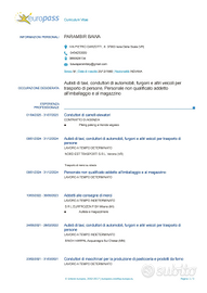 Autista conesegnatario patente b e carellista