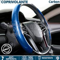 COPRIVOLANTE Auto Sportivo in FIBRA CARBONIO Blu