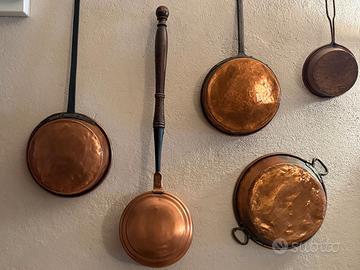Pentole e scalda letto in rame