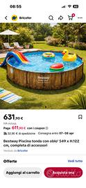 Piscina bestway mai aperta in garanzia