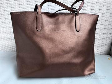 Borsa shopper Massimo Rebecchi in pelle bronzé